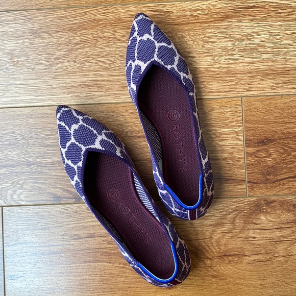 Rothy’s The Point Giraffe Violet Purple size 6.5 EUC - Picture 3 of 8